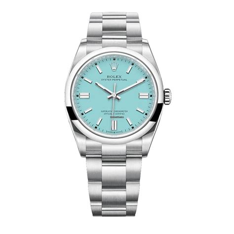 rolex oyster perpetual light blue|rolex oyster perpetual color chart.